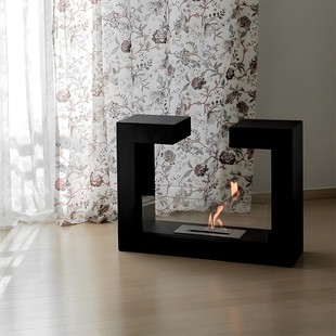 Nordic alcohol fireplace real flame living room simple heater custom TV cabinet background wall decoration ethanol stove