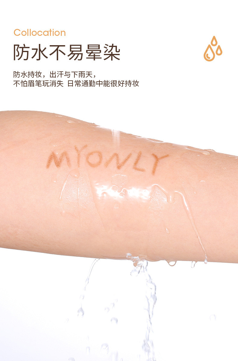 The three-dimensional multi-effect rotating eyebrow pencil is not prone to smudge and does not come off for a long time. It is a makeup pen with a double-ended triangle and a single-ended eyebrow pencil undefined