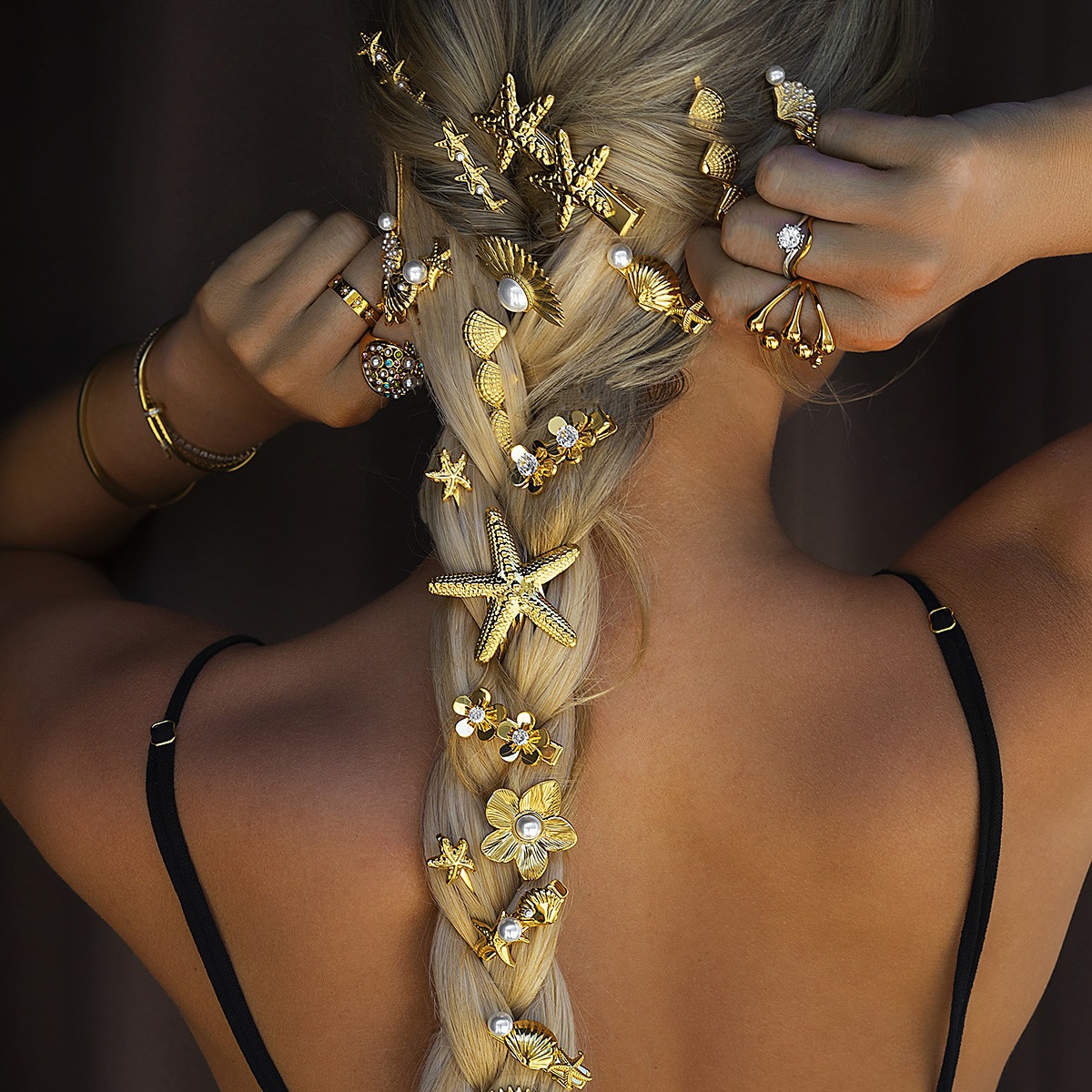 14g Weight Hair Clip Hair Accessories Type 1 Piece Quantity Holiday, Street Occasion Alloy Material Starfish, Flower, Shell Pattern All Seasons Season Women's Gender IG Style, Sweet Style IG Style Sweet Women's Starfish Flower Shell Alloy Hair Clip 1