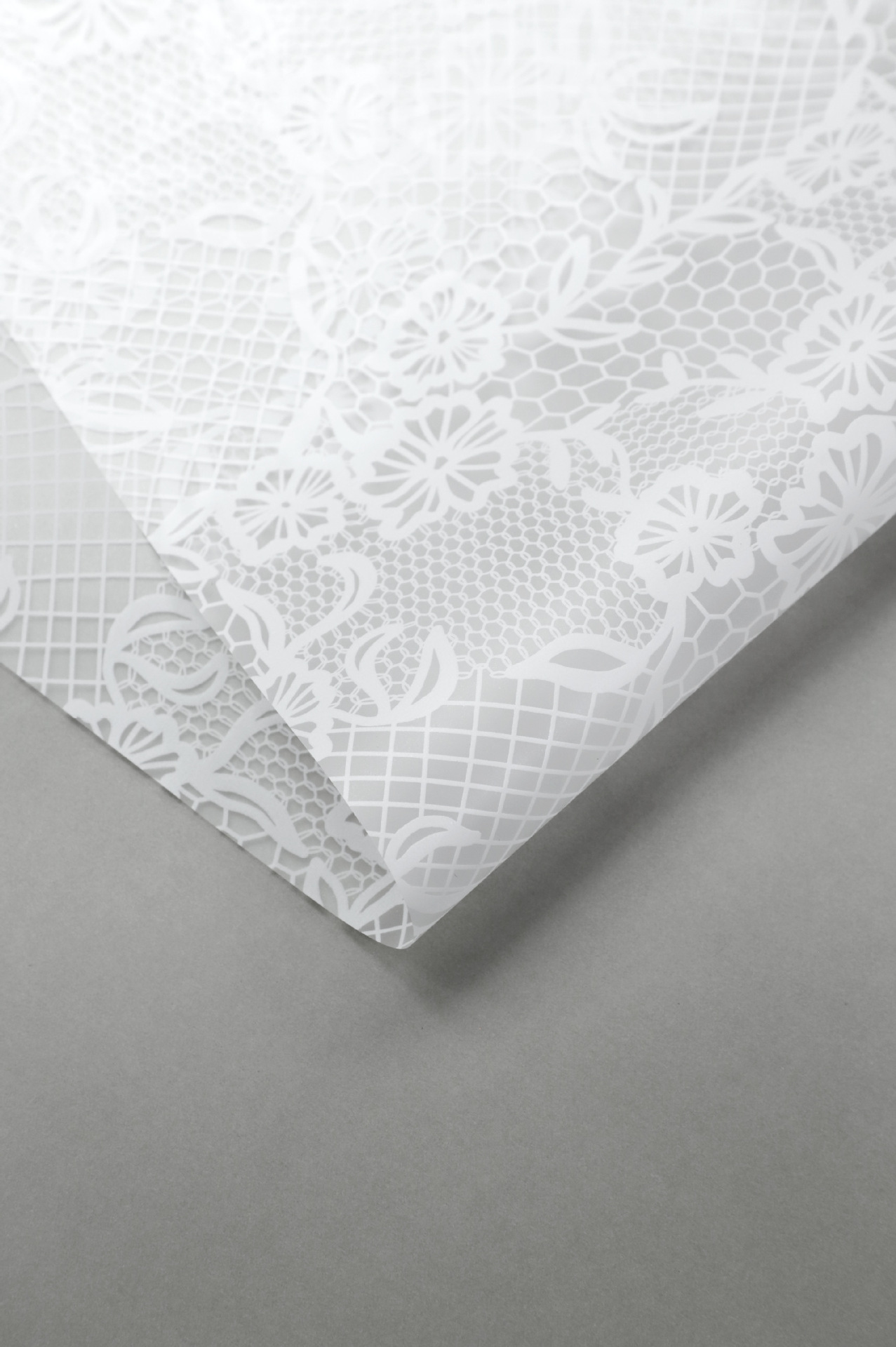 Li Zhi Ran encaje sueños nieveopp papel impermeable niebla cara ramo de flores papel de envoltura de flores transparentes papel de envoltura de flores