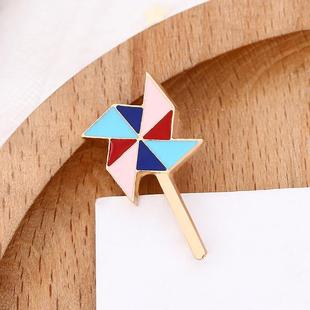 Xiao Zhan Korean fashion brooch personality fashion men's suit glasses alloy drop oil flower brooch badge accessories