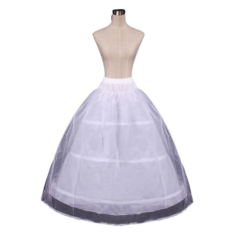 [Фабрика прямые поставки оптом] три стальное кольцо плюс пряжа эластичная талия юбка невесты свадебное платье танец юбка