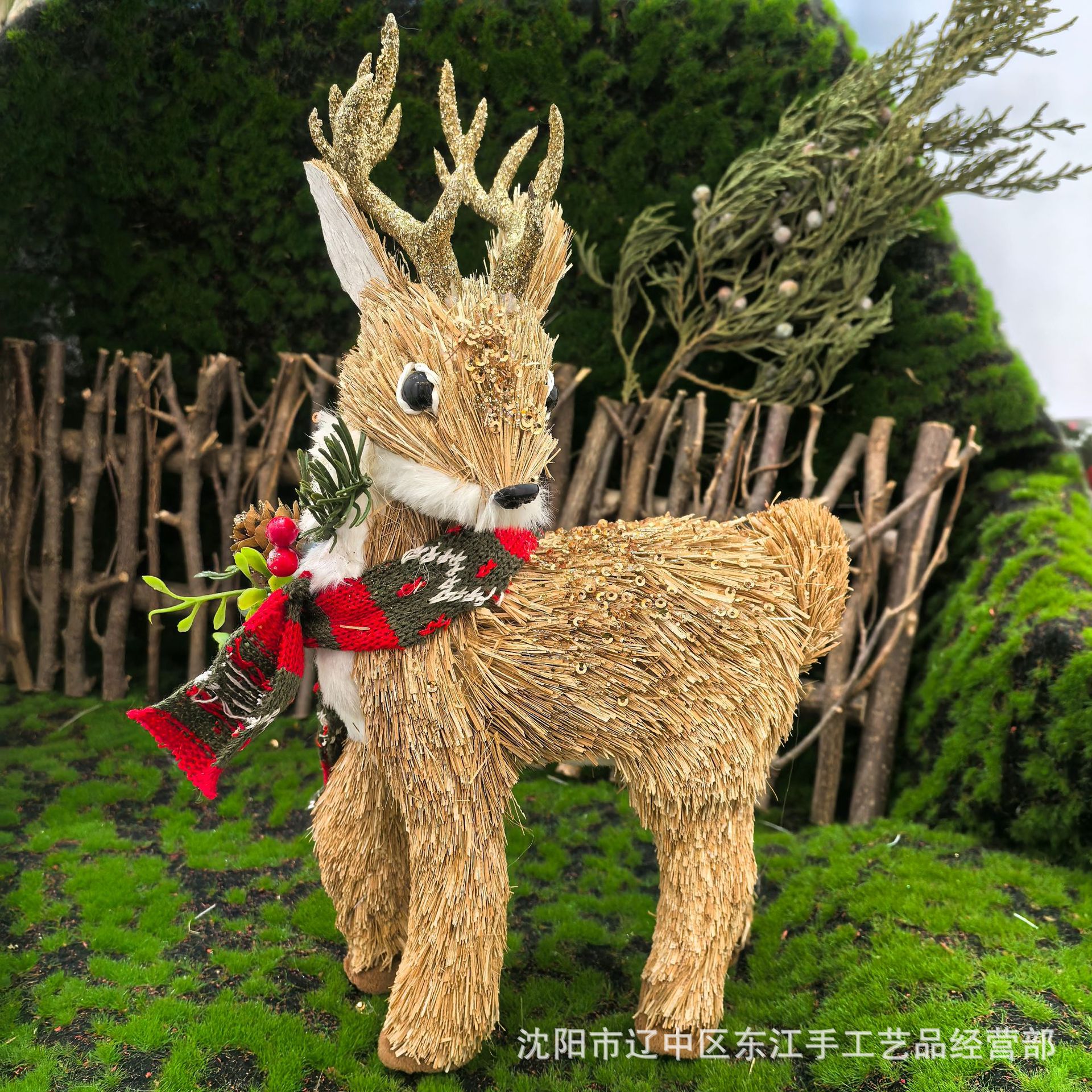 Decoración de ciervo navideño, adornos lindos, exquisitos recuerdos, simulación de alces, decoración de escritorio de ventana navideña, accesorios
