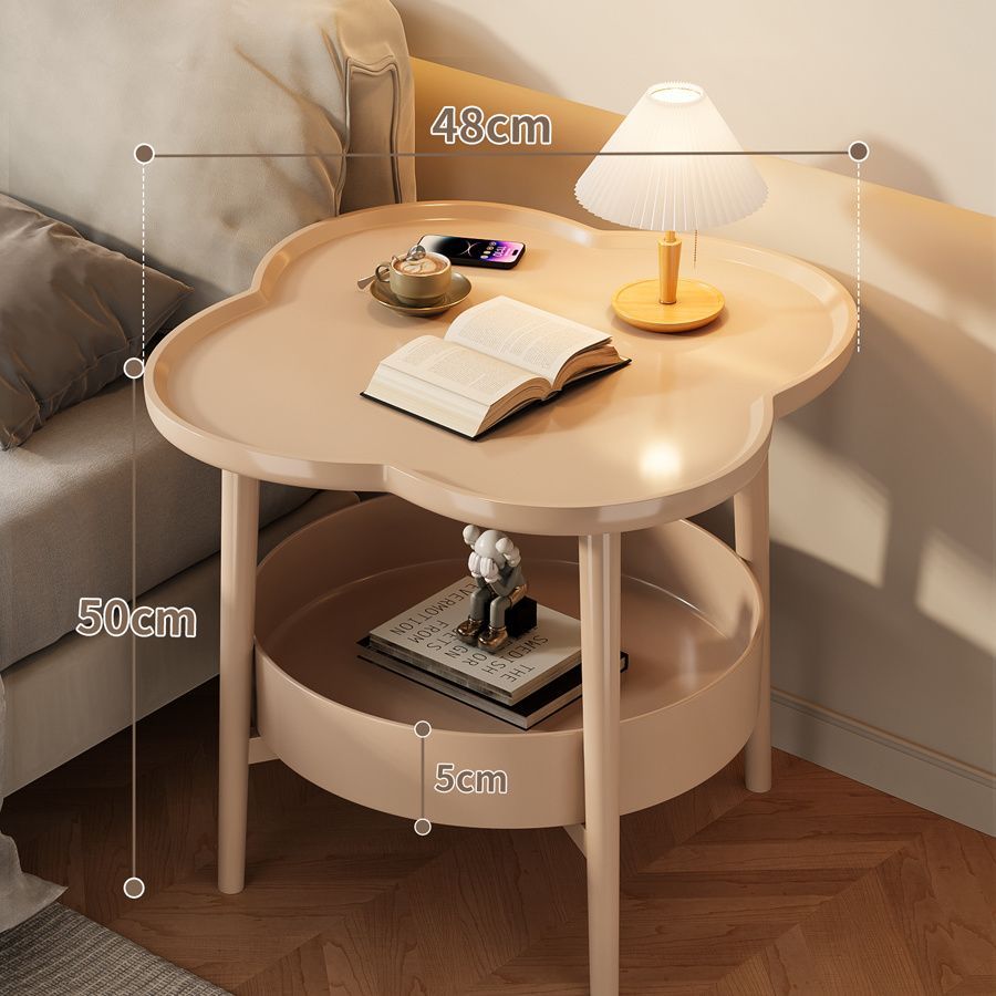 [안정적인 베스트셀러 모델] 탄소강 프레임 더블 레이어 수납-크림커피