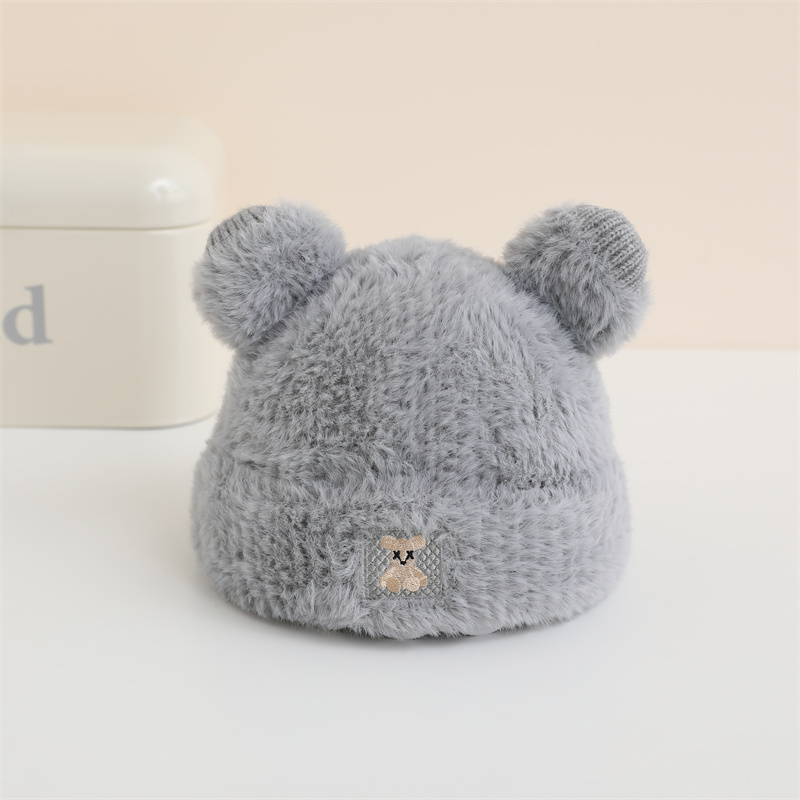 Niños Unisex Lindo Estilo Simple Oso Bordado Gorro De Lana display picture 16