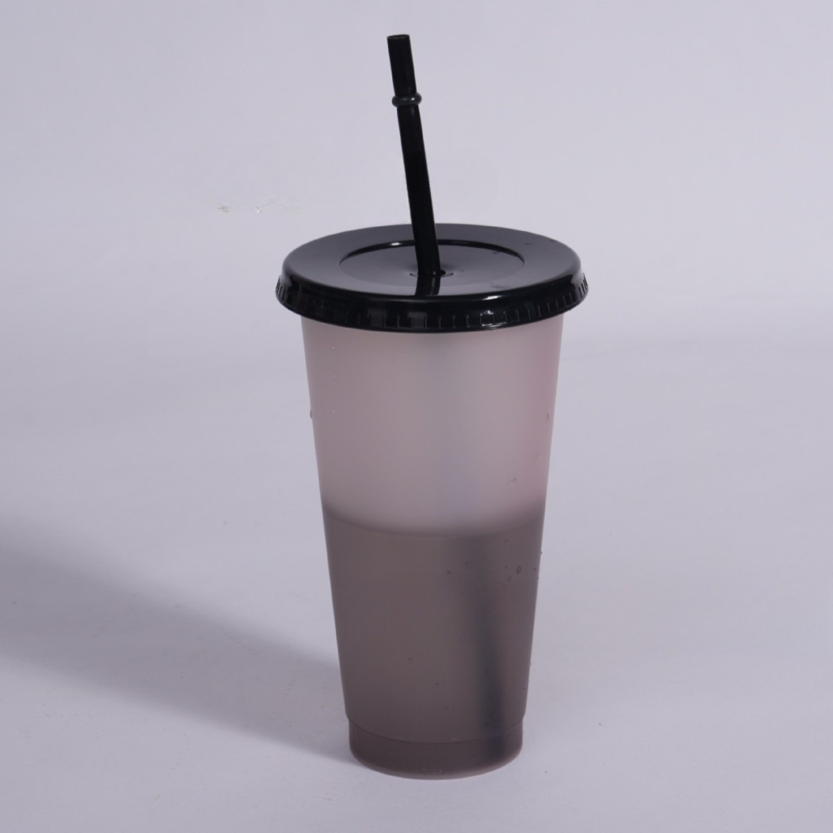 Taza de café de color sólido de estilo explosivo transfronterizo Taza de paja de plástico de verano de dibujos animados Taza de leche de bebida Taza de pareja