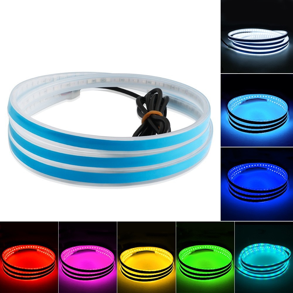 Luz corriente diurna del coche a través de malla media LED luz decorativa cubierta brecha luz guía tira faro caballo luz corriente