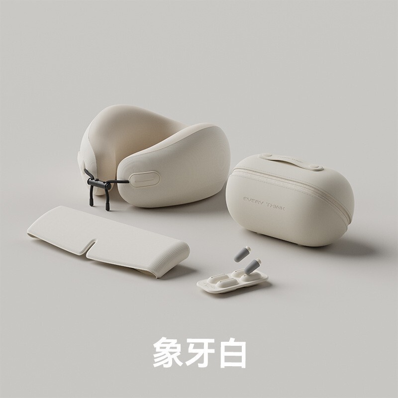EVERYTHINK睡洞胶囊颈枕四件套飞机睡觉护颈脖枕便携u型枕头颈托|undefined
