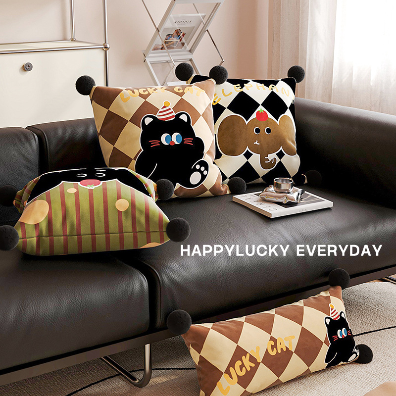 Cartoon Cute Cute Fun Pillow Sofa Living Room Sofa Decorative Cushion Home Car Bedroom Bed Pillow with Core