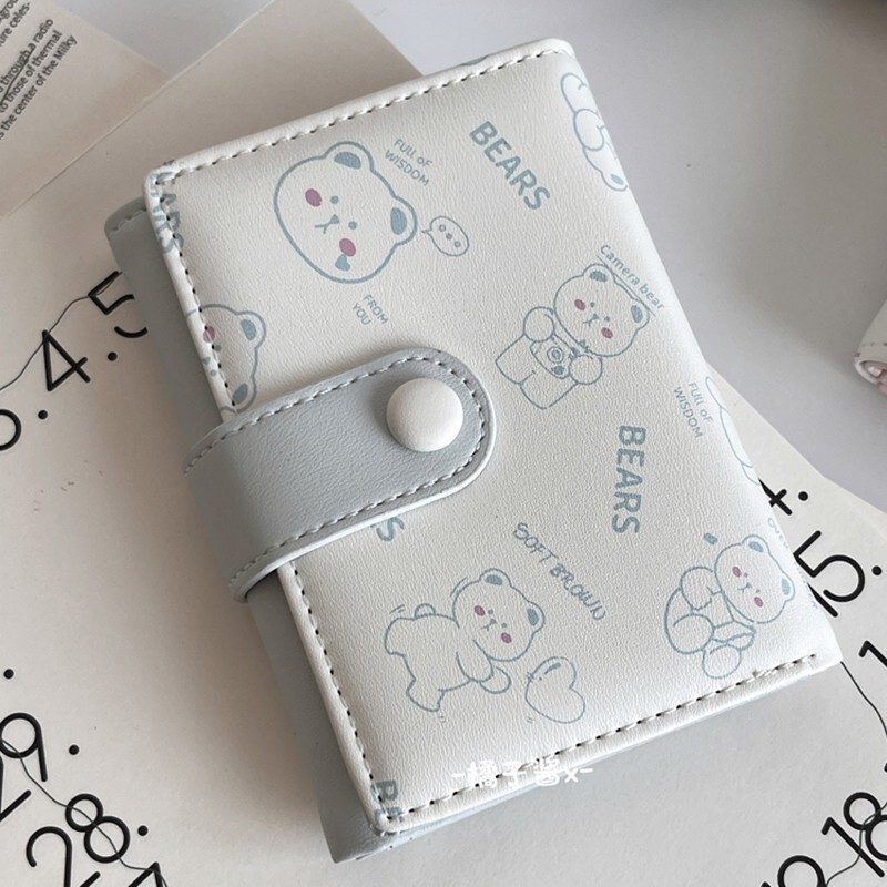 【にゃんこしっぽ】可爱いレディースカードケースおしゃれバックル付きPUショート三つ折小銭入れウォレット|undefined