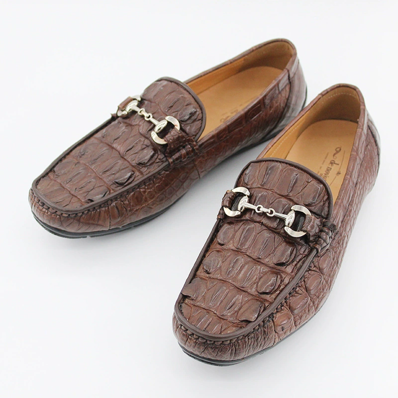 2024 новые кожаные туфли из кожи крокодила мужские кожаные туфли повседневные кожаные туфли ручной работы