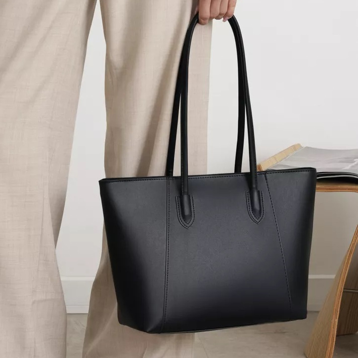 大包辣妈包包大容量托特包女新简约腋下包百搭通勤单肩包撞色