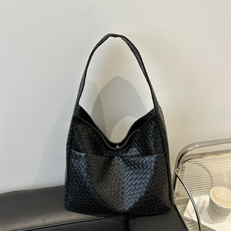 Bolso popular de este año, dama 2024, nuevo estilo de alta calidad retro bolso de hombro, gran capacidad de transporte total bolso de cubo