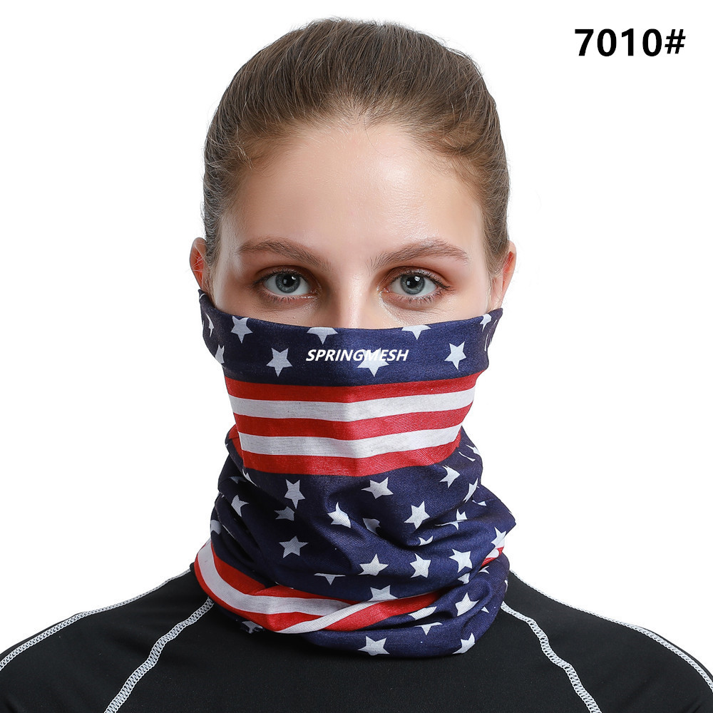 Sun protection face mask, outdoor hiking sunshade, UV-resistant camouflage multi-functional seamless magic headscarf