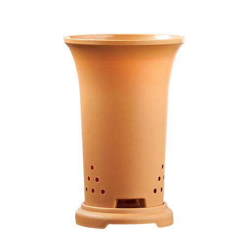 High-end Orchid Pot Plastic Imitation Zisha Ceramic Orchid Pot Special Orchid Pot Thickened and Tall Orchid Pot Wholesale Orchid Basket