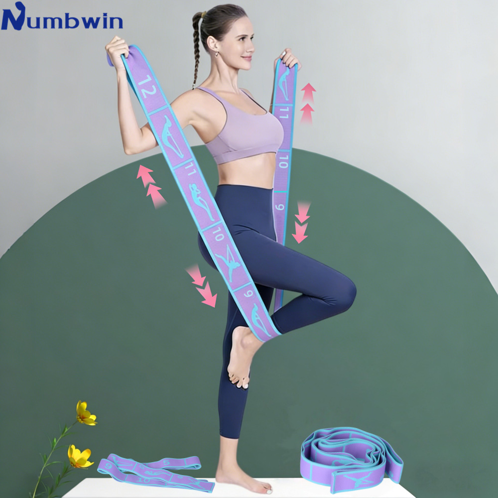 Numbwin Dance Elastic Band with 12 Digital Segments for Latin Ballet Stretching Rope Art Gymnastics Training