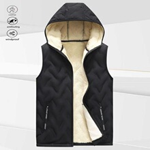 F 28657 Fleece Men Hooded Vest �������ñ���� ŷ���羳