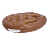 Brown nine -hole (white handle)
