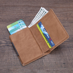 Cross-border RFID Amazon supply fiber card case American dollar card holder dollar money clip wallet