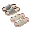 Home cute non-slip slippers platform indoor, cotton and linen