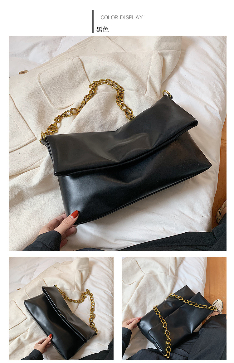 Fashion Pvc Chain Soft Armpit Bag Wholesale Nihaojewelry display picture 8