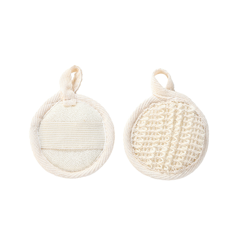 Hogar lufa de cáñamo algodón y lino Toalla de baño de yute Toalla de baño de limpieza Sisal suministros de baño Toalla de lavado de cara