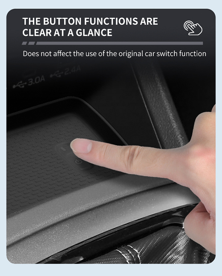 Suitable for 25 Subaru Crosstrek Central Control Wireless Charging Silicone Anti-Slip Mat Car Supplies Modification