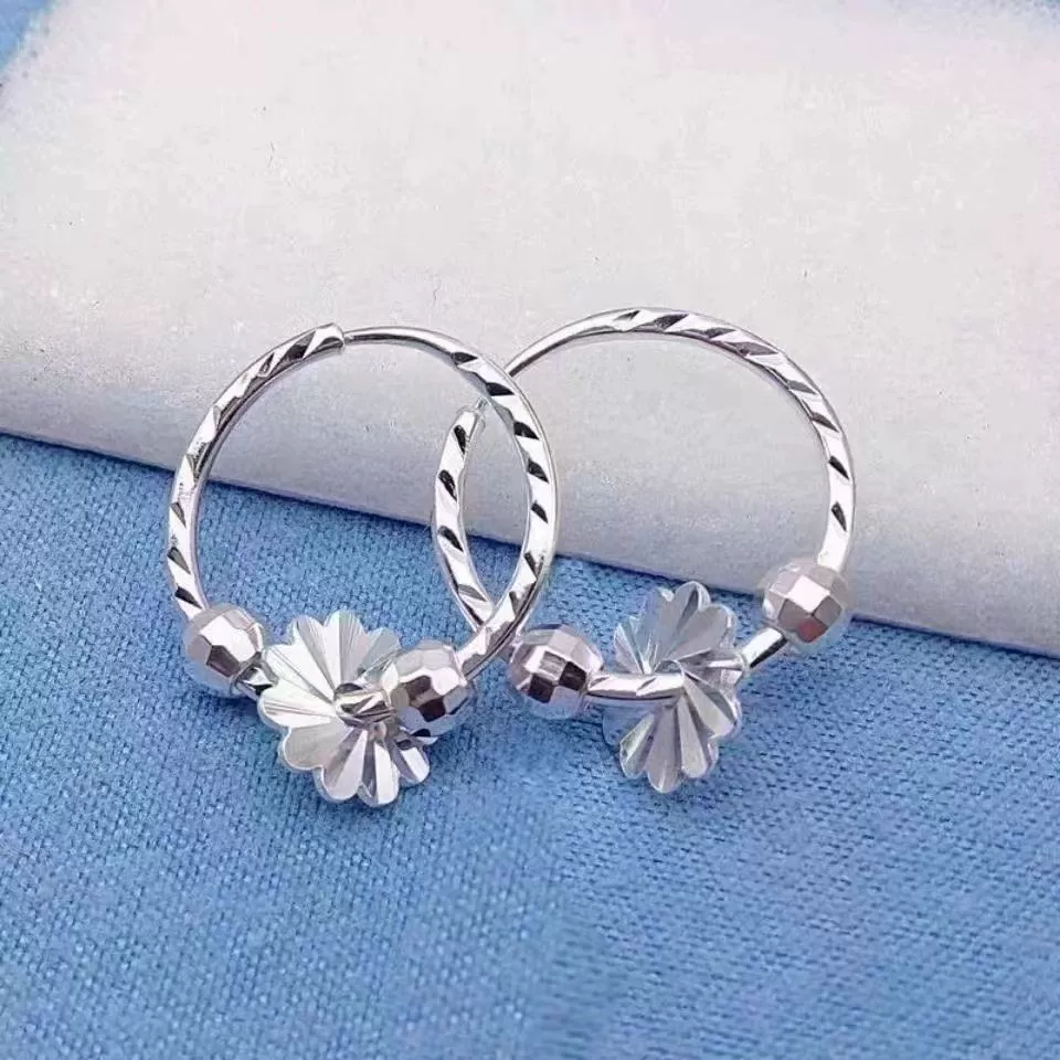 Серебряный посеребренный этнический ветер атмосферный трансфер из бисера сливы серьги ретро солнце серьги женские киоски