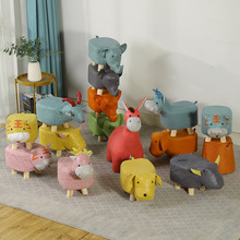 網紅大象凳兒童動物凳實木換鞋凳創意小凳子家用客廳卡通可愛矮凳