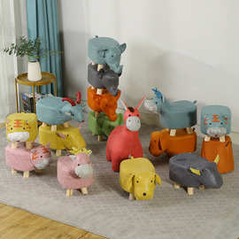 网红大象凳儿童动物凳实木换鞋凳创意小凳子家用客厅卡通可爱矮凳