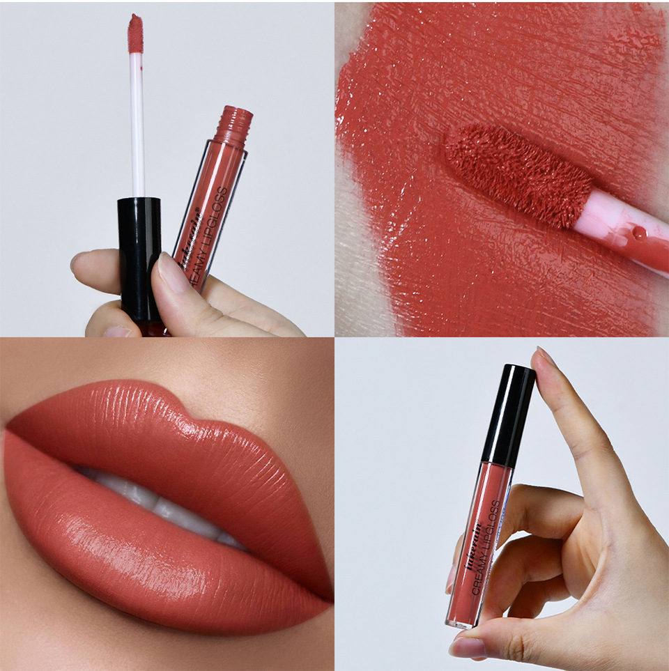 Lakerain Cross-border 8-color matte lip gloss Cream matte Lip gloss undefined
