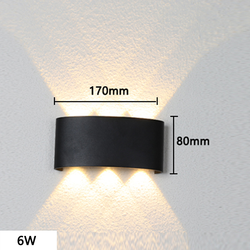 Viento moderno muy minimalista exterior l lámpara de pared de patio hotel interior creativo pasillo escalera pasillo iluminación de sala de estar