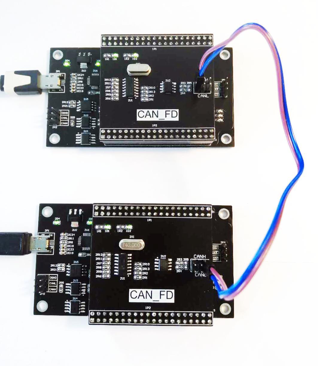 CANFD开发板 CAN  STM32F427VI + MCP2518FD + ATA6563 SPI接口