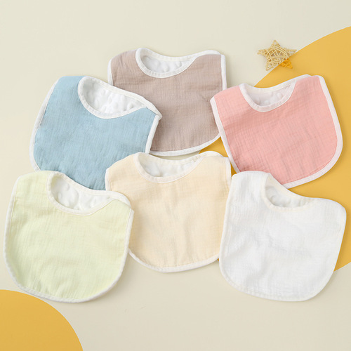 Baby bibs pure cotton beanie velvet baby saliva towel pure cotton waterproof autumn and winter thickened newborn bibs