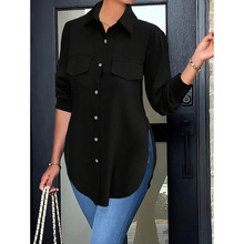 I 43541 Women's slim POLO �� long sleeve shirt Ůʿ���� POLO