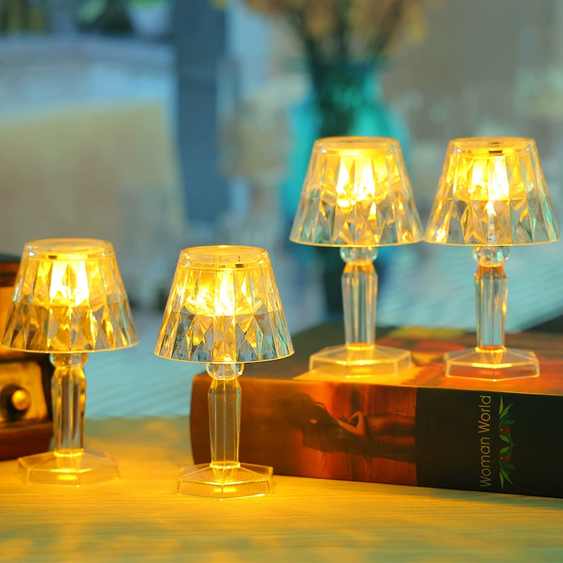Christmas creative acrylic small lights with projector, table lamp