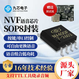 自定义擦写播放语音芯片九芯电子NV400FIC内置Flash400秒直推0.5w