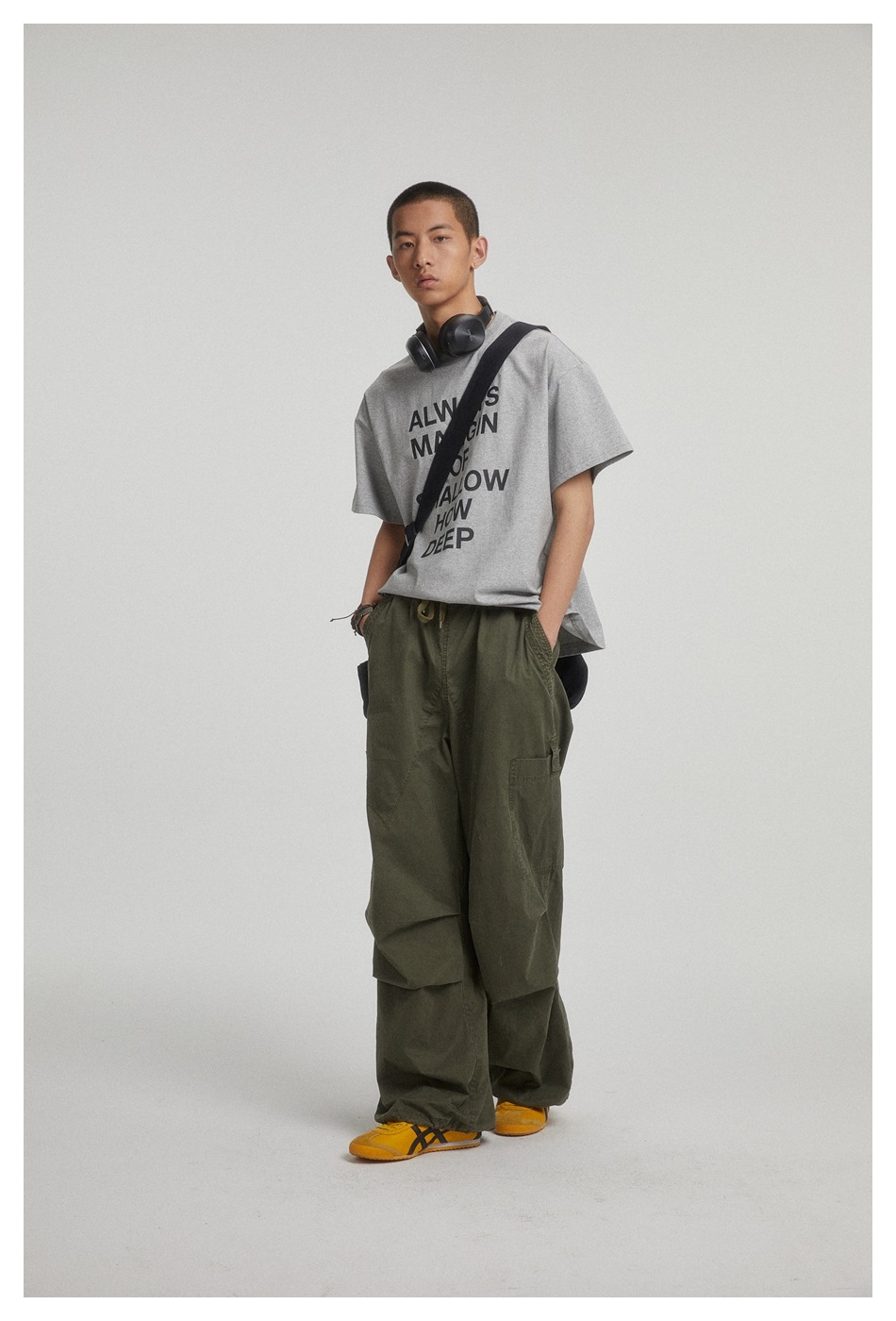 OUSWE China-Chic gewaschene gebrauchte Overalls Herren lockere und vielseitige gerade Freizeithose Deckhose RK67_voghion.com