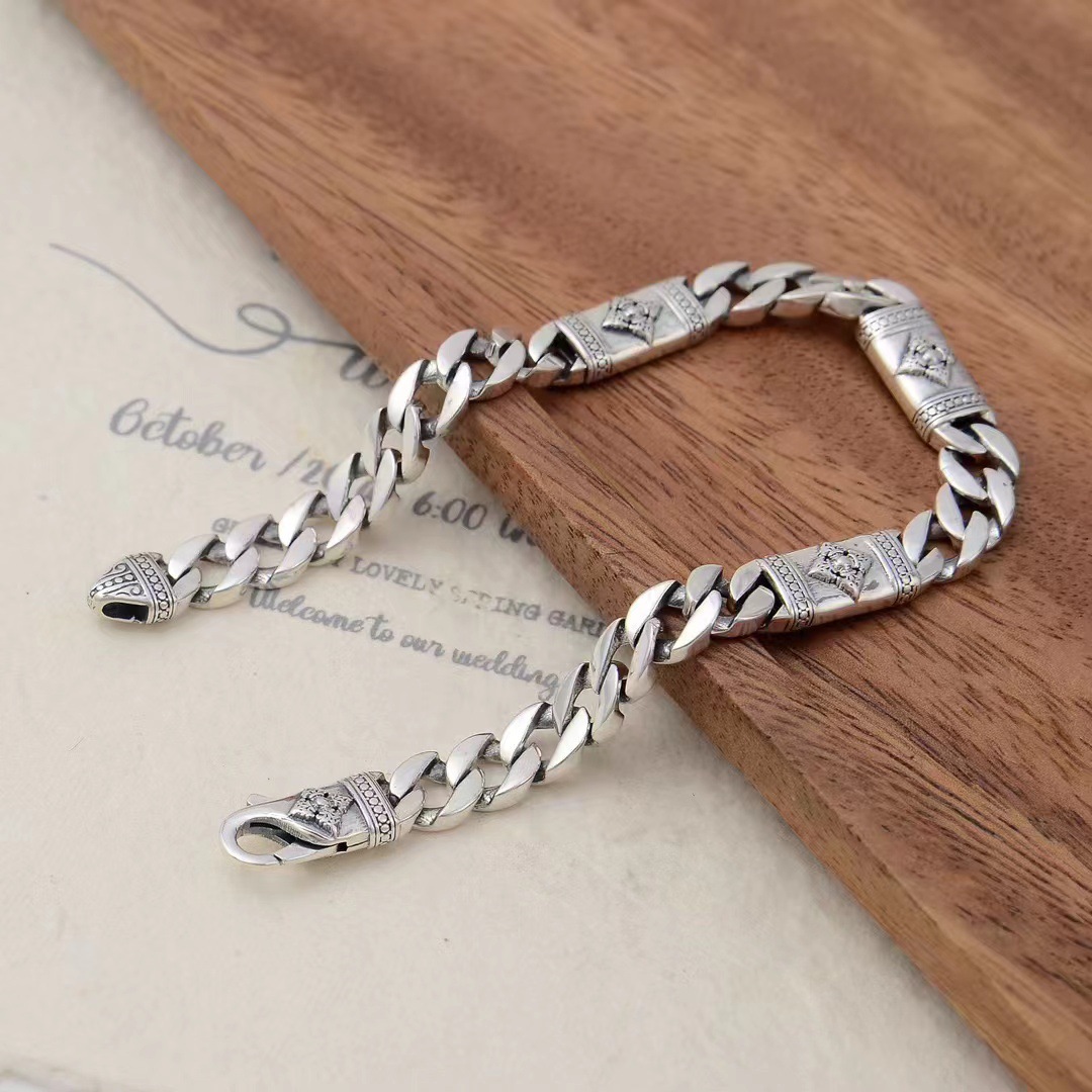 Herren Cuban Link Armband Edelstahl Wasserdicht Und Stabil_voghion.com