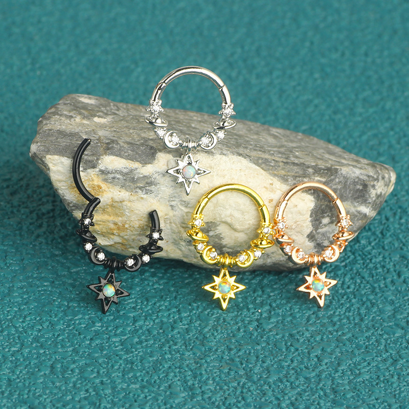 Labret piercing jewelry detail image