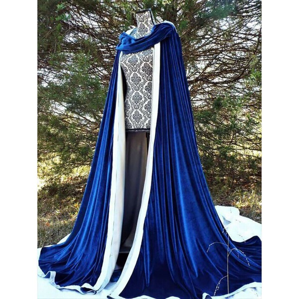 Blue keep warm trench coat