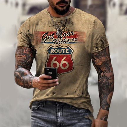 クロスボーダー迷彩スポーツ半袖Ape International共同ブランドファッションラウンドネック通気性3DプリントTシャツ卸売|undefined