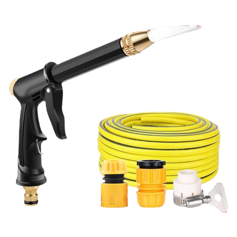 Conjunto de pistola de agua a presión directo de fábrica, para uso doméstico, manguera telescópica de jardín, para lavado de automóviles, limpieza y riego de plantas, boquilla de riego image 1