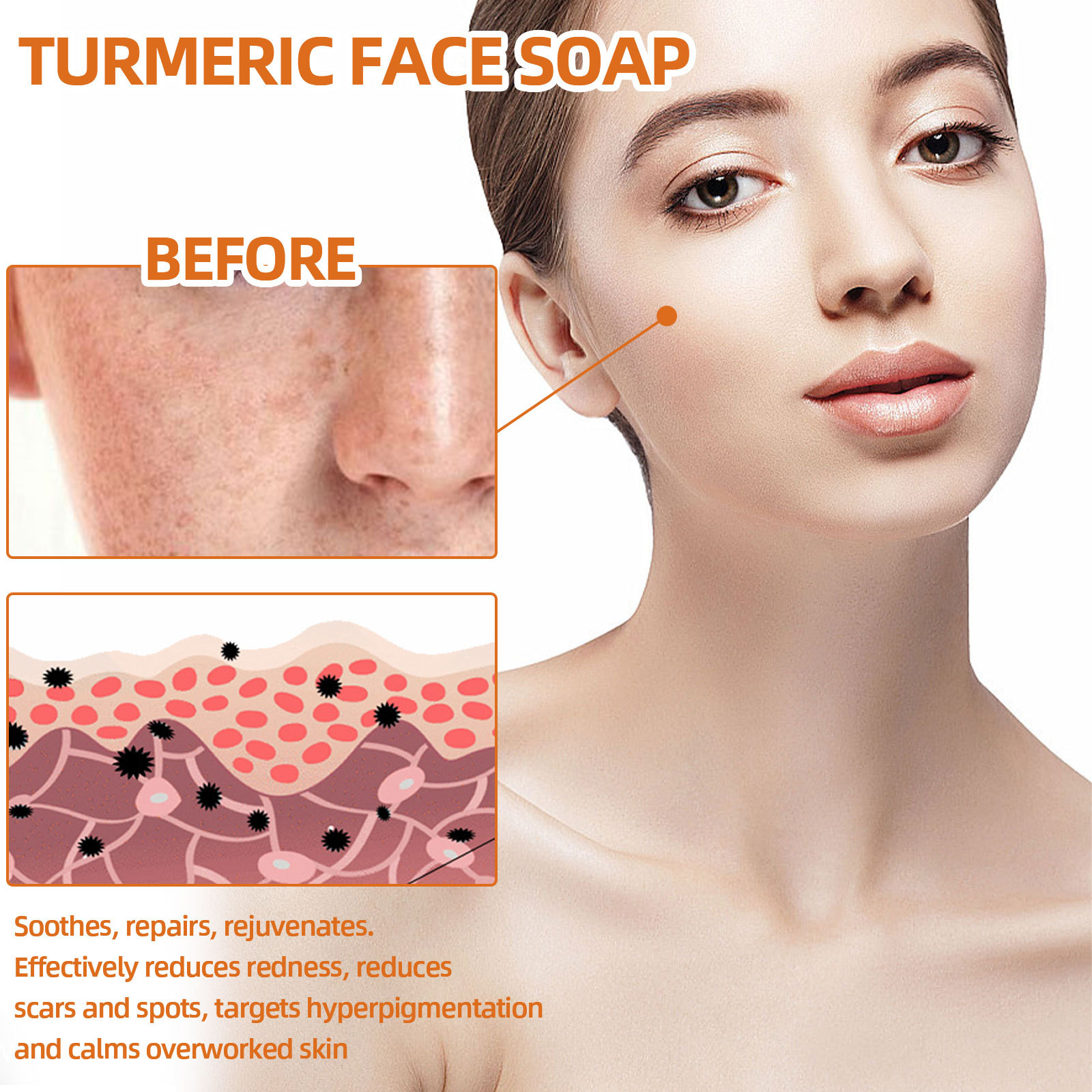 West&Month Ginger Turmeric Facial Soap