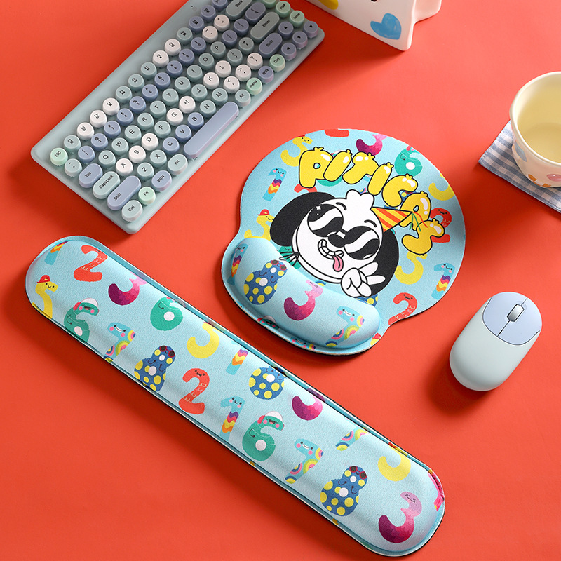 Alfombrillas de ratón transfronterizas, divertidas y variadas, reposamuñecas, alfombrillas de ratón de alta calidad con formas especiales, alfombrillas de ratón de dibujos animados para hombres y mujeres
