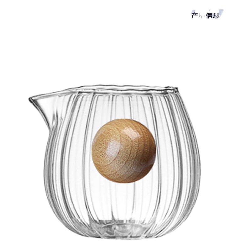 Small Milk Pot Japanese Style Mini Glass Milk Pot with Wooden Handle Milk Pot with Nipple and Milk Cup for Espresso Milk Pot