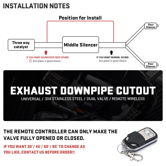 Automobile modified electronic control dual control valve electronic control exhaust pipe variable electronic control valve 2 