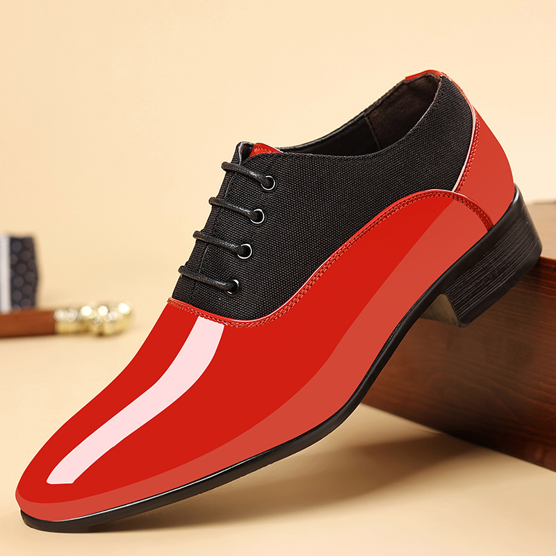 2024 Men's Shoes New Low-top Business Dress British plus size Trendy Shoes Fashionable Shine Soft Bottom Leather Shoes for Men