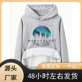 亚马逊eBay休闲连帽长袖跨境宽松卫衣现货日图图案连帽衫批发