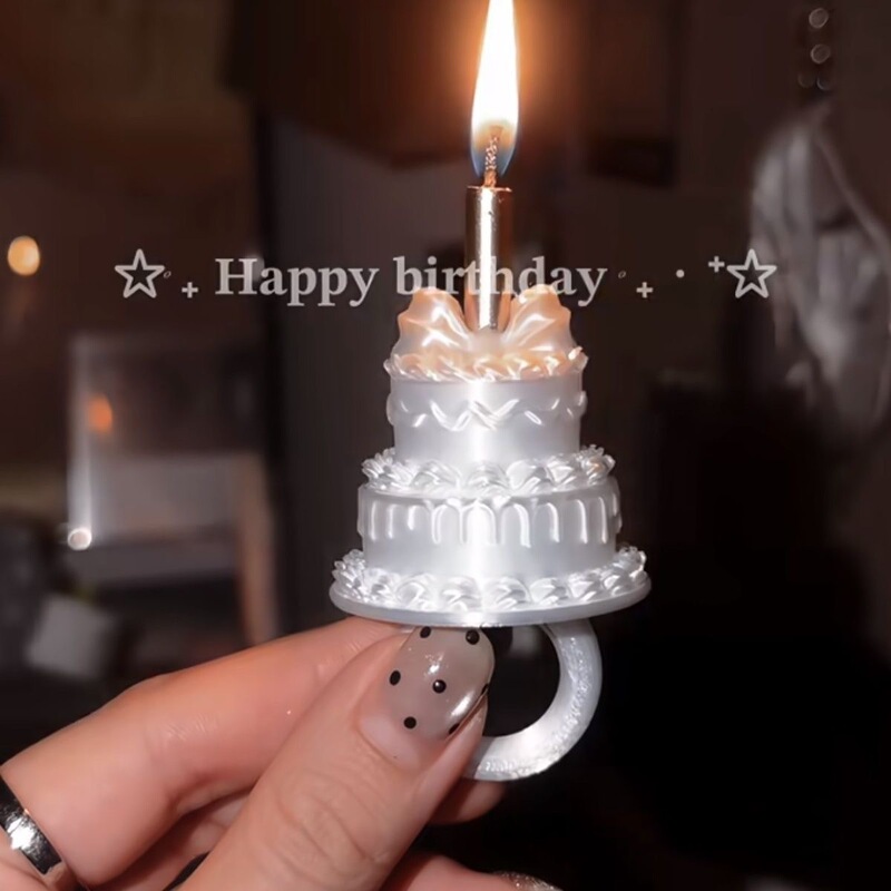3D printed candle ring birthday prop, dreamy cake ring accessory, creative birthday decoration with a handmade silk feel 3D printed candle ring birthday prop, dreamy cake ring accessory, creative birthday decoration with a handmade silk feel